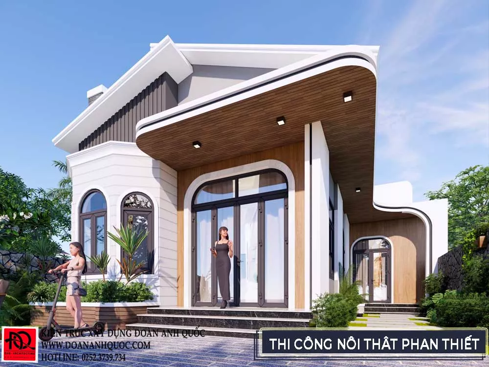 Thiết kế nhà cấp 4 trên nền đất đỏ tại Phan Thiết